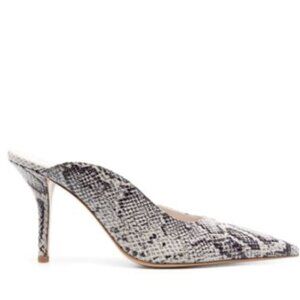 GIA BORGHINI Abel 100mm Python-print Mules